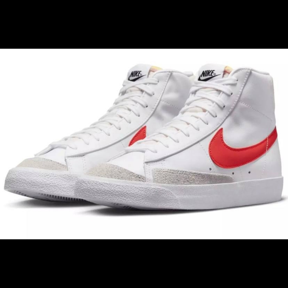 Nike Blazer Mid 77 Vintage White Picante Red Size Men 10.5/women12